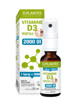 Vitamine D3 végétale 2000UI...